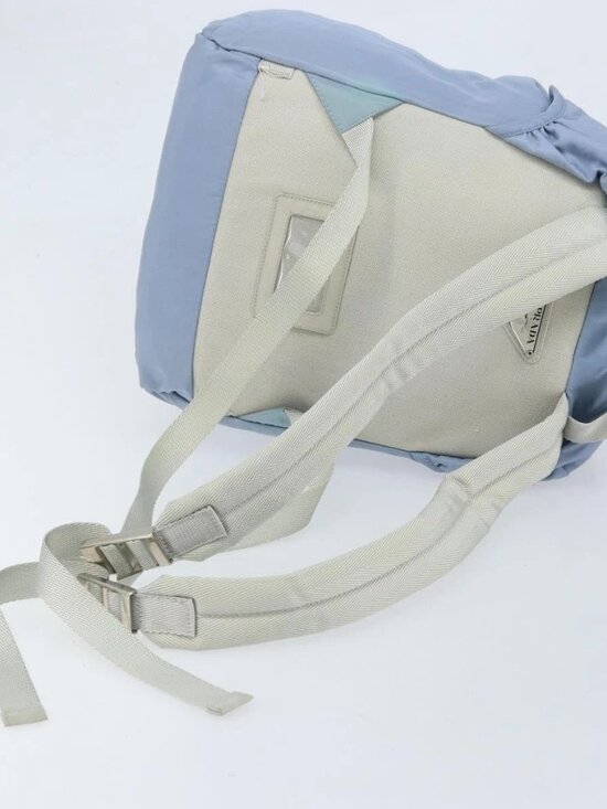 PRADA Backpack Nylon Light Blue Silver main image 5